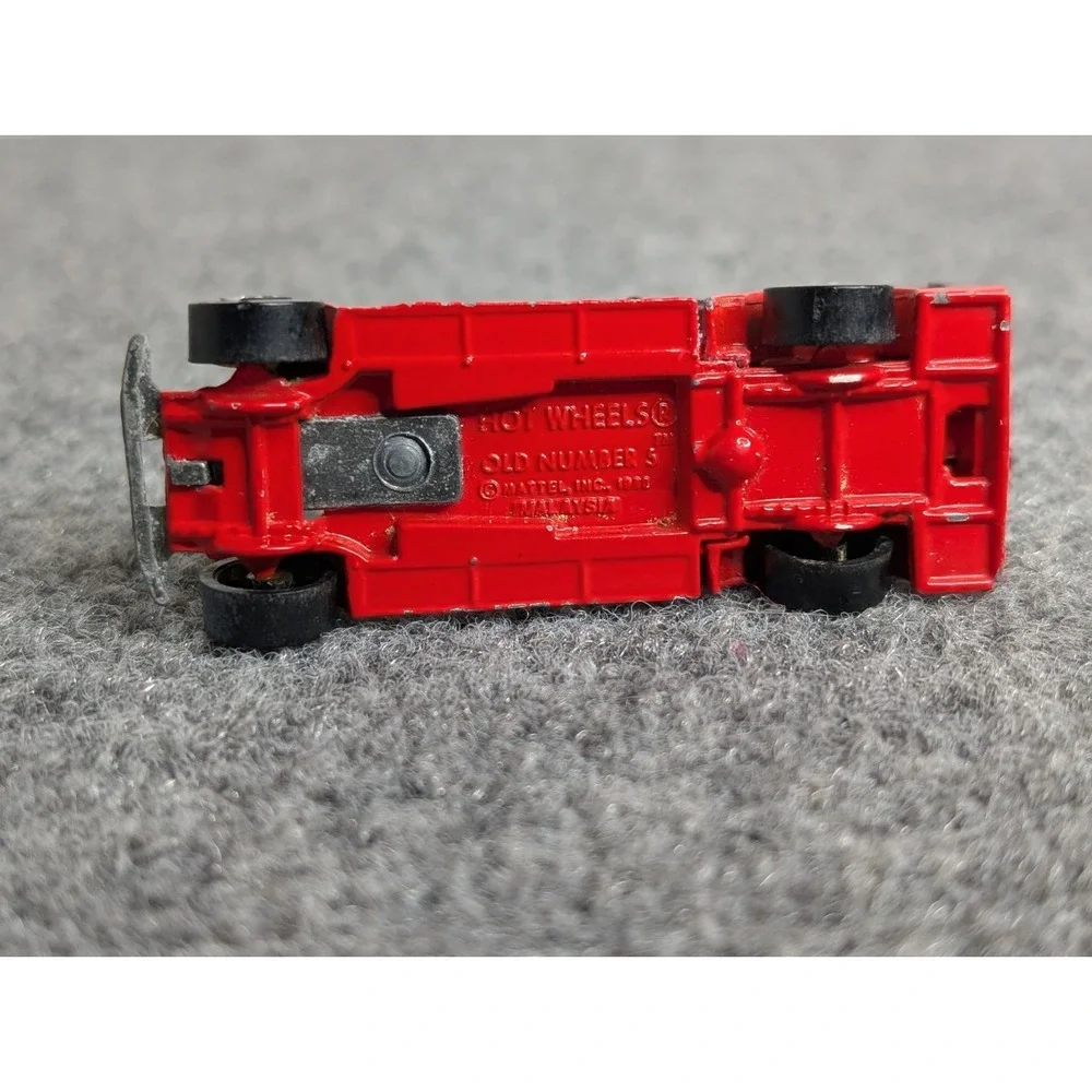 1980 HOT WHEELS OLD NUMBER 5 RED 1:64 DIECAST 3 1/8
